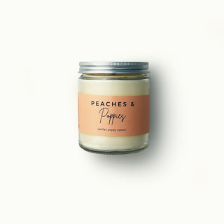 Peaches & Poppies Candle | 7 oz Classic Statement