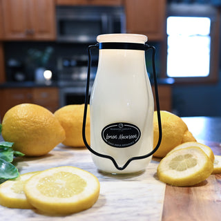 Lemon Macaroon Candle | 14 oz Milkbottle
