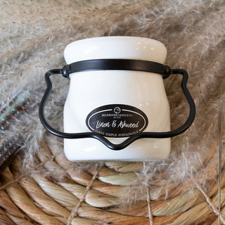 Linen & Ashwood Candle | 5 oz Cream Jar