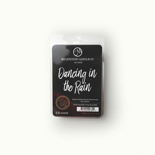 Milkhouse Candle Co. 'Dancing in the Rain' wax melt package on a white background