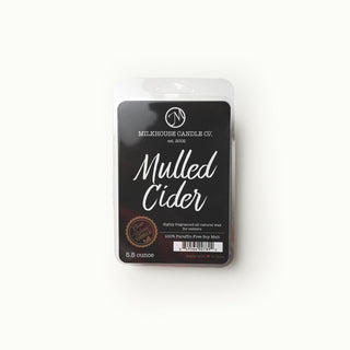 Milkhouse Candle Co. 'Mulled Cider' wax melt package on a white background