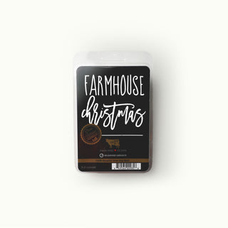 Milkhouse Candle Co. 'Farmhouse Christmas' wax melt package on a white background