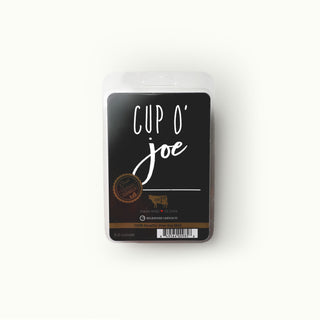 Milkhouse Candle Co. 'Cup O' Joe' wax melt package on a white background