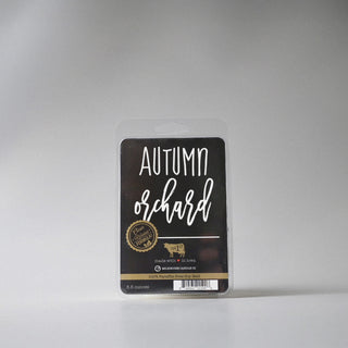 Milkhouse Candle Co. 'Autumn Orchard' wax melt package on a white background
