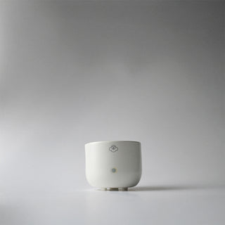 A small white tabletop melter against a white background